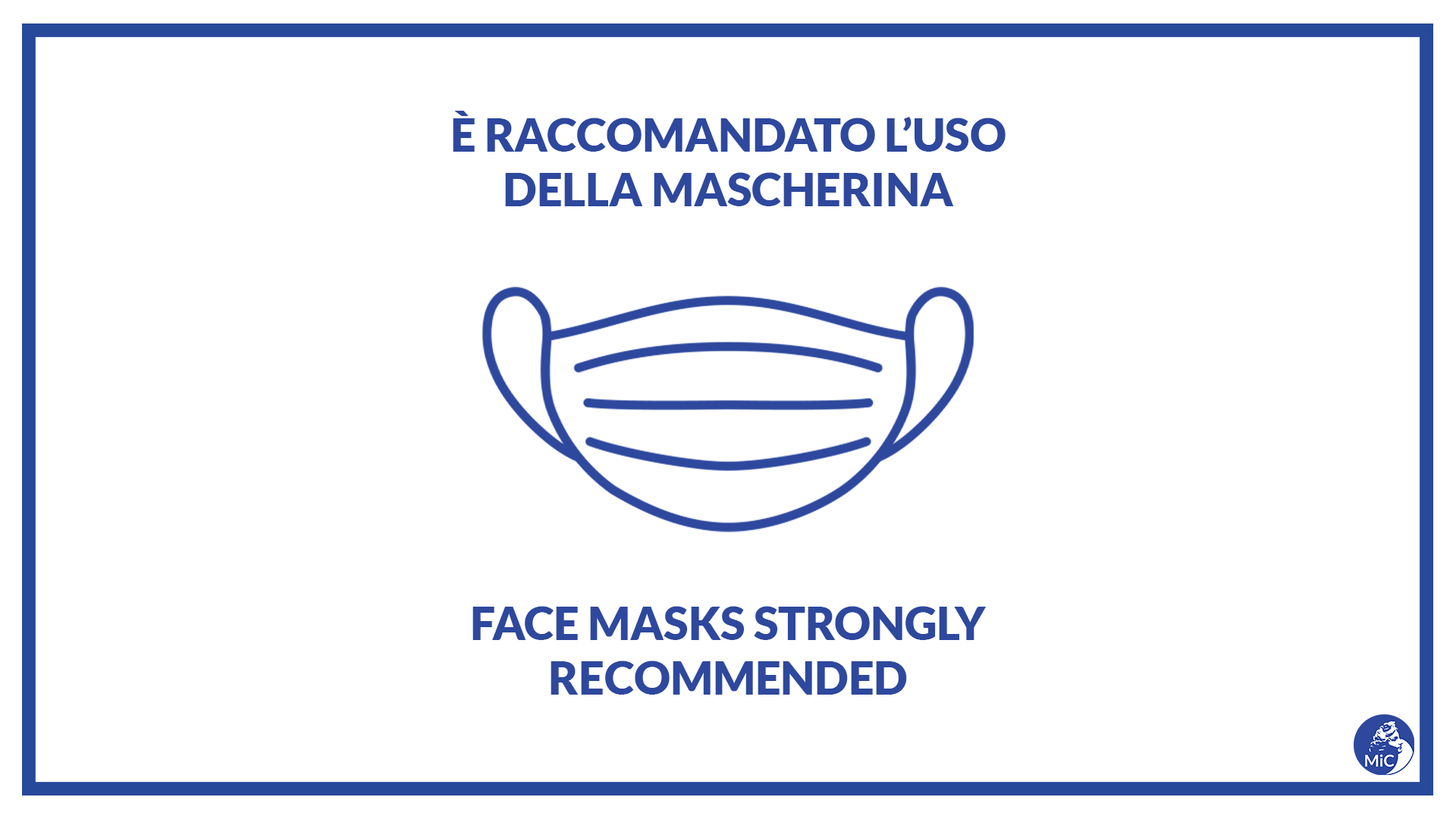 Raccomandazione Uso Mascherina dal 1 maggio 2022